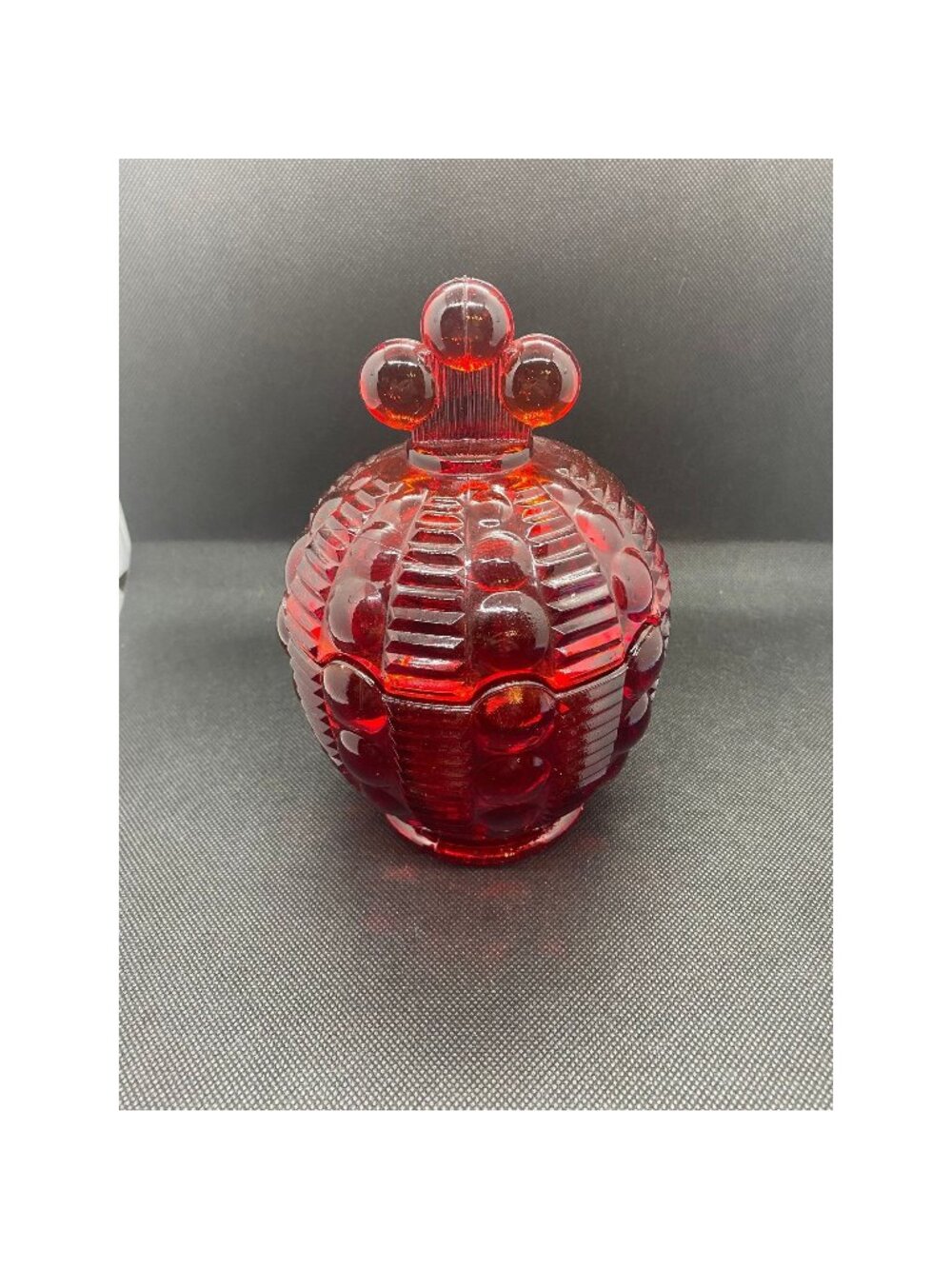 Made for Tiara by Indiana Glass, cadmium. Very rare item. Dew Drop